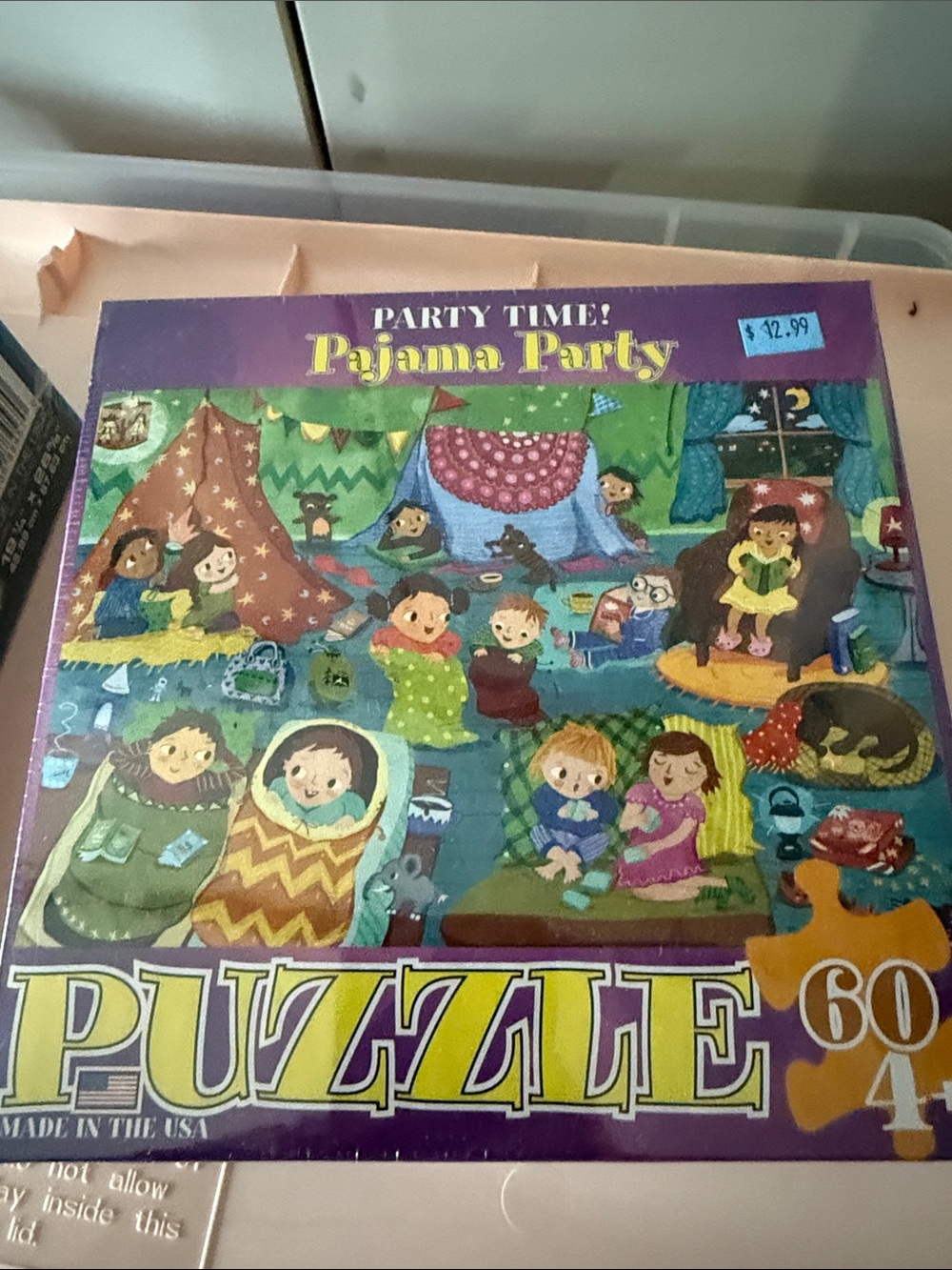 Party Time Pajama Party Puzzle - Purple